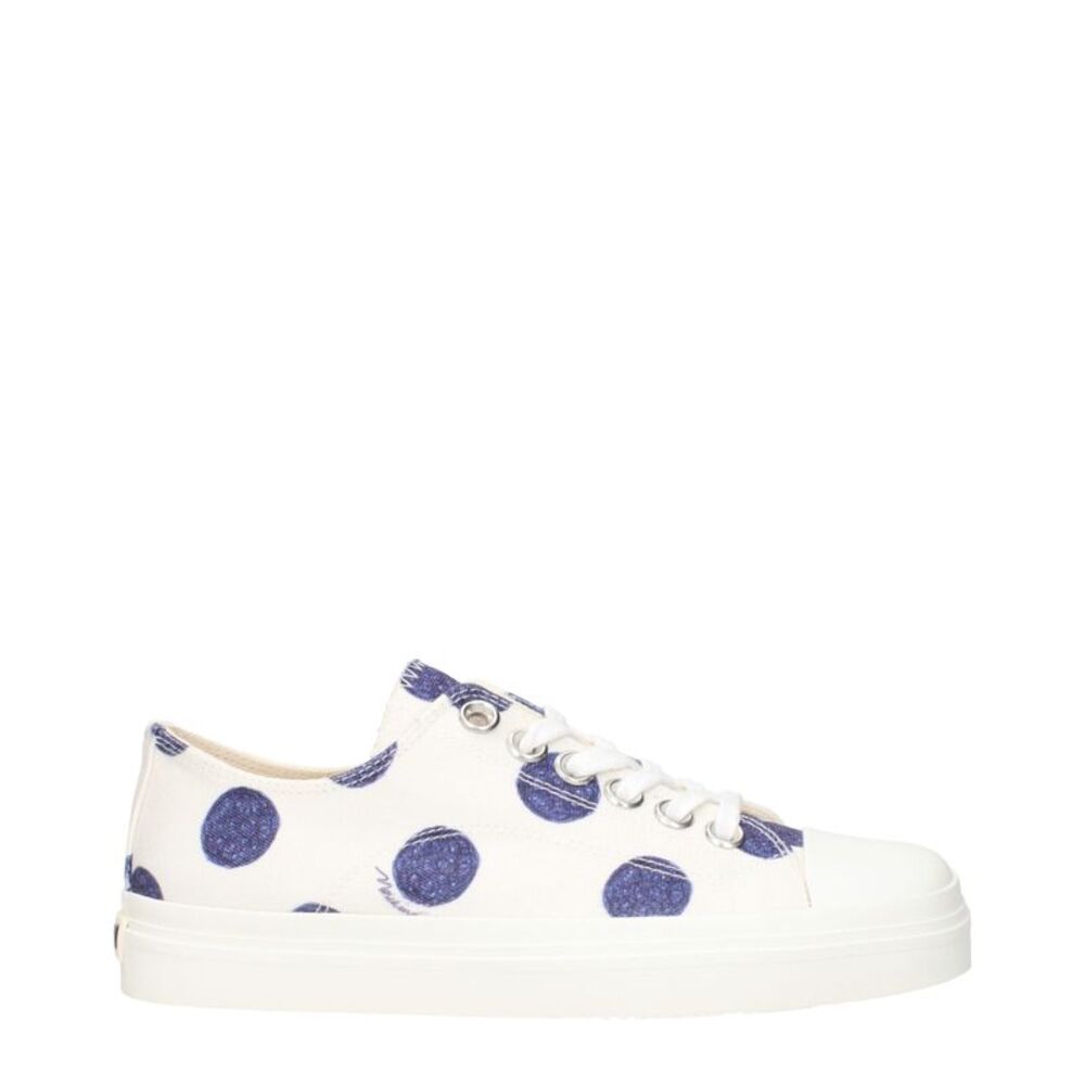 Moschino White Fabric Low Top Women's Sneakers